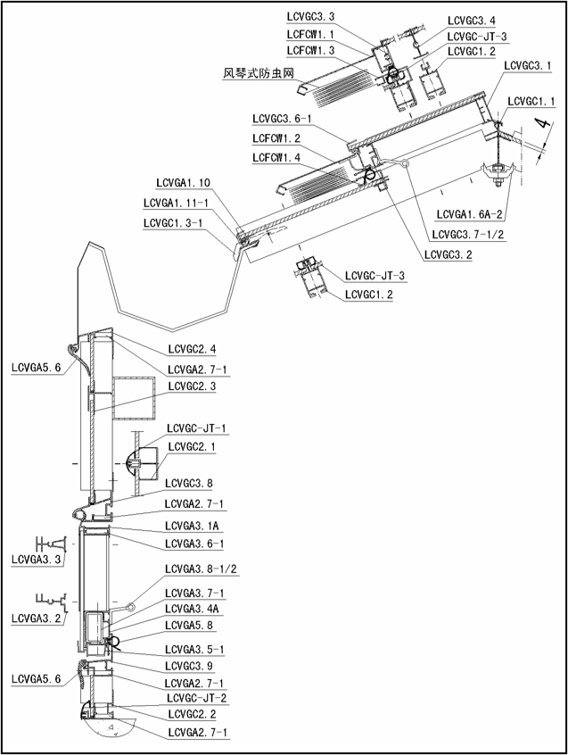 Single layer glass covering system