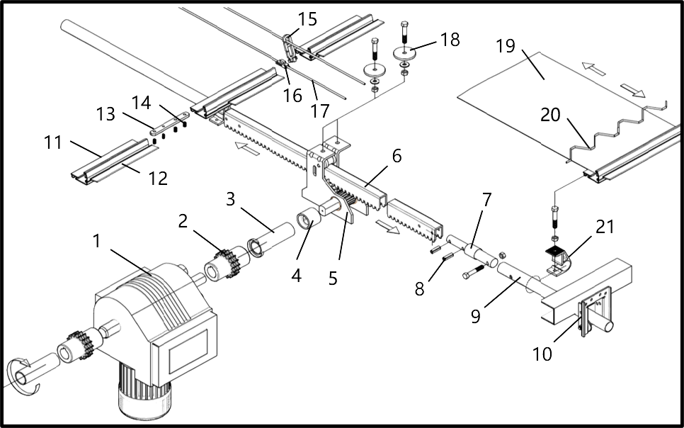 Pinions and Racks Driving System (Closed Type)