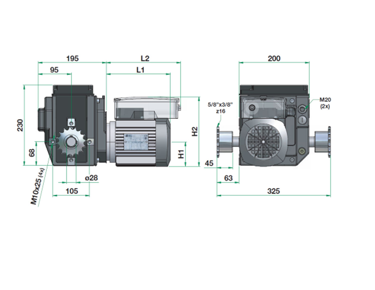 减速电机RW403/405/CH系列